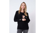 Pull fin uni NOIR Femme