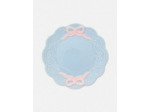 Assiette ondulée à motif nœuds