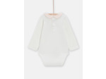 Body écru à manches longues pour bébé fille