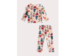 Pyjama en velours thème Noël pour fille