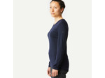 T-shirt en laine mérinos manche longue MT500 - Femme