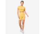 Short de fitness seamless et taille haute, jaune