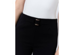 Pantalon long large uni NOIR Femme