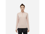 Veste chaude manches longues de running Femme - KIPRUN Run 100 Warm Rose quiartz