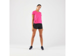 T-shirt de Running respirant Femme - KIPRUN Run 100 rose fuchsia