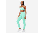 Legging de fitness taille haute femme, vert écumé