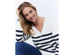 Pull marinière 100% coton rayé MARINE Femme