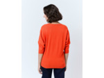 Pull fin uni ORANGE Femme