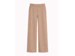 Pantalon long large uni BEIGE Femme