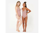 Maillot de bain 1 pièce surf rayé Femme - Bea rouge et blanc
