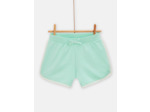 Short vert d'eau style décontracté pour fille