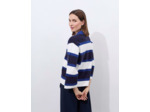 Pull épais rayé MARINE Femme