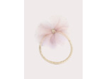Lot d'élastiques et barrettes en tulle rose pour fille