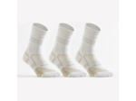 Chaussettes tennis coton hautes Gael Monfils - RS 900 blanc cassé lot de 3