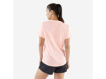 T-shirt running respirant femme - kiprun run 500 dry rose