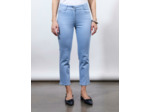 Pantalon pantacourt slim uni BLEU CIEL Femme