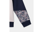 Sweat à capuche zippé fleuri