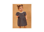 Robe à rayures bleu marine pour bébé fille