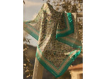 Foulard carré imprimé fleuri