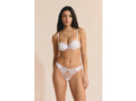 Soutien-gorge push up balconnet en dentelle et satin,Soutien-gorge push up balconnet en dentelle et satin;${refinementColor}