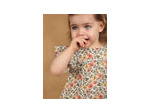 Robe bébé fille + bloomer à imprimé floral