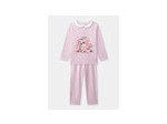 Pyjama en velours rose pour fille