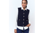Gilet court uni MARINE Femme