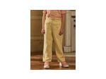 pantalon jaune brodé