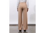 Pantalon long large uni BEIGE Femme
