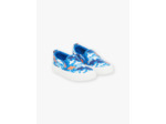 Slip-on bleu à imprimé requins
