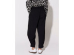 Pantalon 7/8 rond uni NOIR Femme