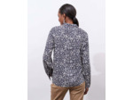 Chemisier manches longues imprimé MARINE Femme