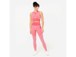Débardeur crop seamless femme, rouge et rose