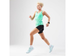 Débardeur running avec brassière intégrée femme - kiprun run 500 confort vert