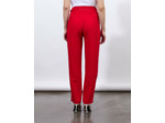 Pantalon 7/8 rond uni ROUGE Femme