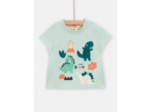 T-shirt opaline à animation dinosaure pour bébé garçon