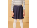Jupe plissée bleu marine
