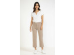 Pantalon crop poches plaquées devant