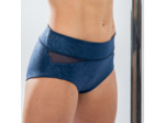 Short de pole dance bleu à graphismes femme