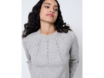 Pull épais en mélange laine chiné GRIS Femme