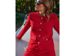 Veste unie ROUGE Femme