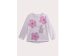 T-shirt lilas imprimé fleuri pour fille