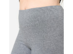 Legging de fitness évasé en coton femme, gris