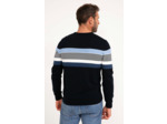 Pull col rond rayé Blueray