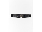 Ceinture large + de 5 cm unie NOIR Femme