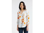 Tunique imprimé fleurs coquelicot