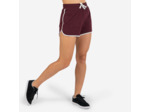 Short de danses urbaines taille haute bordeaux foncé femme