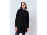 Manteau uni NOIR Femme