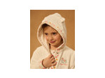 Peignoir écru à motif chat pour filles
