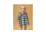 Robe à carreaux pour bébé fille